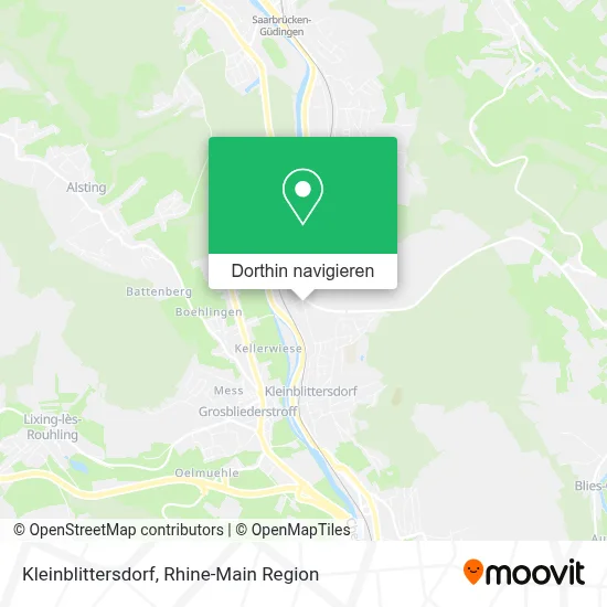 Kleinblittersdorf Karte