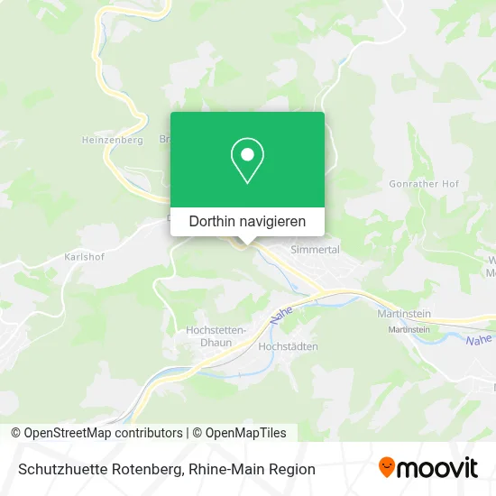 Schutzhuette Rotenberg Karte