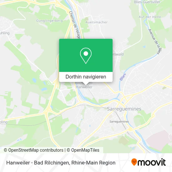 Hanweiler - Bad Rilchingen Karte