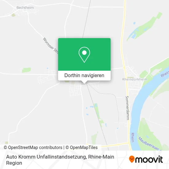 Auto Kromm Unfallinstandsetzung Karte