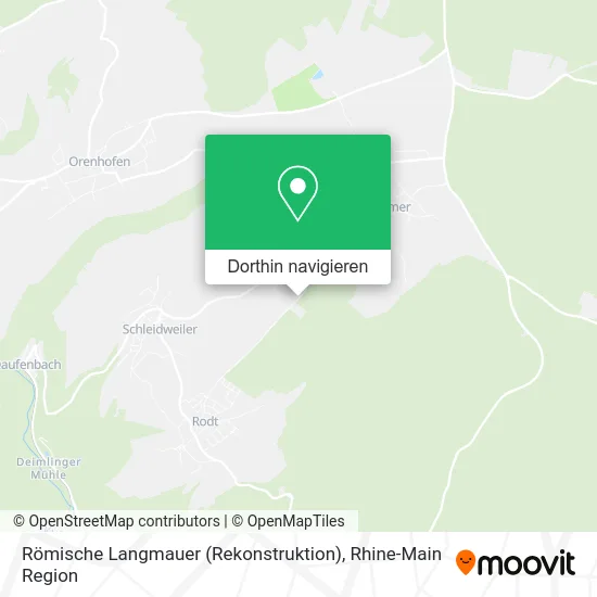 Römische Langmauer (Rekonstruktion) Karte