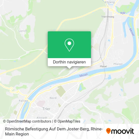Römische Befestigung Auf Dem Joster-Berg Karte