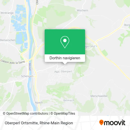 Oberperl Ortsmitte Karte