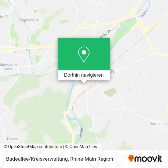 Badeallee/Kreisverwaltung Karte