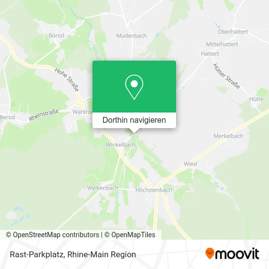 Rast-Parkplatz Karte