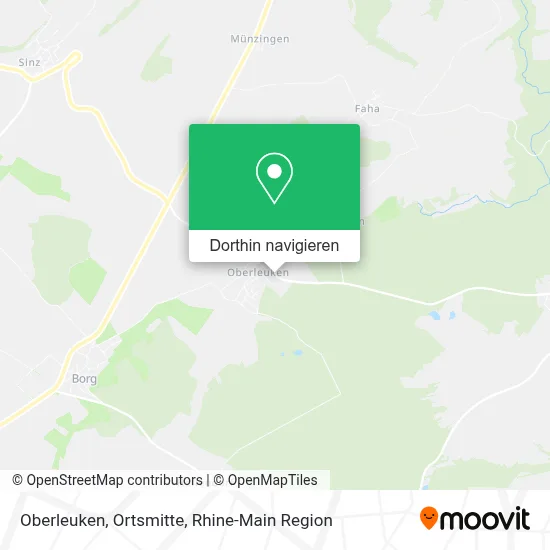 Oberleuken, Ortsmitte Karte