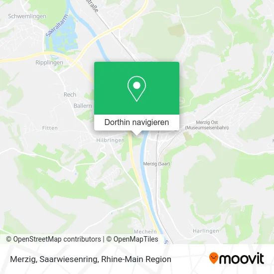 Merzig, Saarwiesenring Karte