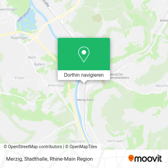 Merzig, Stadthalle Karte