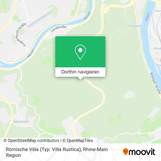 Römische Villa (Typ: Villa Rustica) Karte