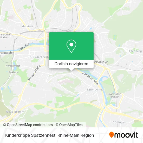 Kinderkrippe Spatzennest Karte