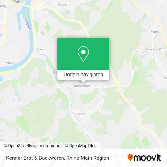 Kenner Brot & Backwaren Karte