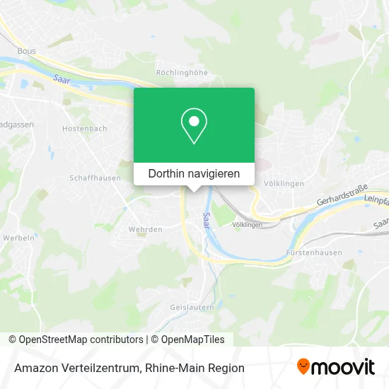 Amazon Verteilzentrum Karte