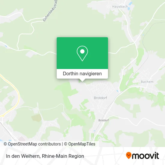 In den Weihern Karte