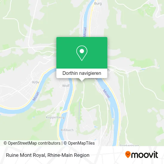 Ruine Mont Royal Karte