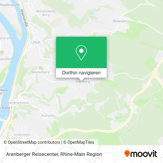 Arenberger Reisecenter Karte