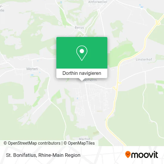 St. Bonifatius Karte