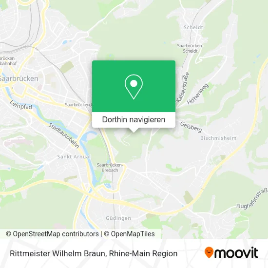 Rittmeister Wilhelm Braun Karte