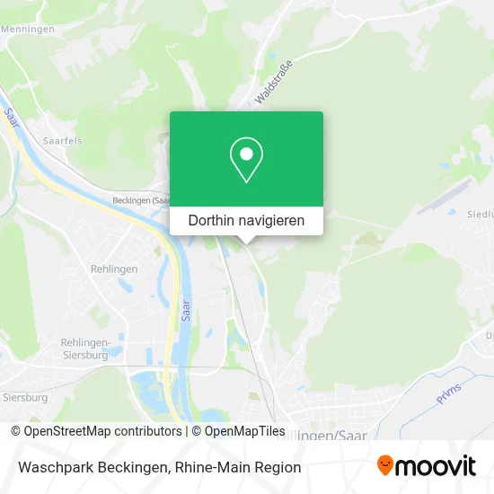 Waschpark Beckingen Karte
