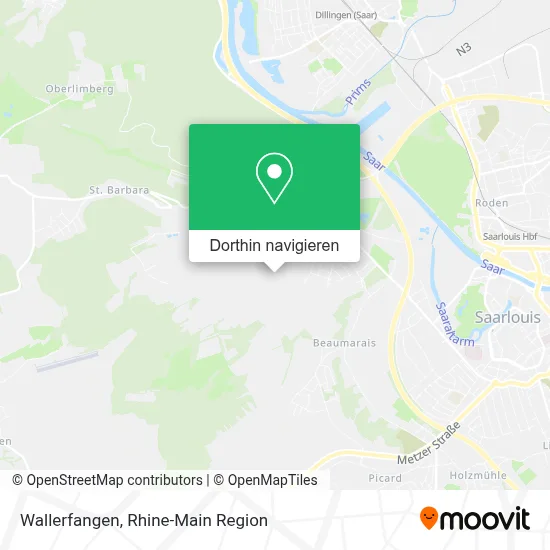 Wallerfangen Karte