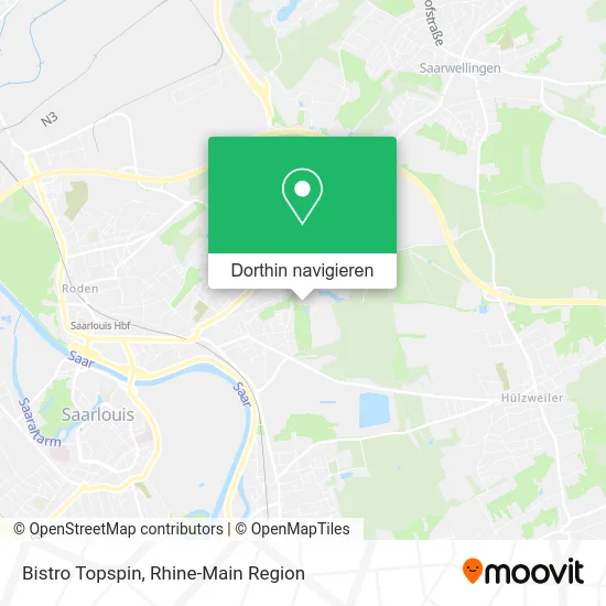 Bistro Topspin Karte