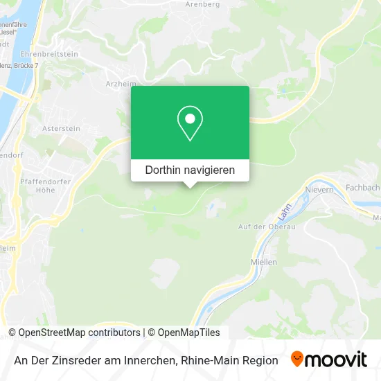 An Der Zinsreder am Innerchen Karte