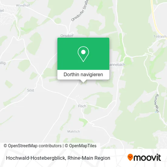 Hochwald-Hostebergblick Karte