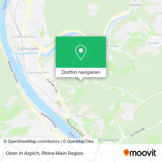 Oben In Aspich Karte