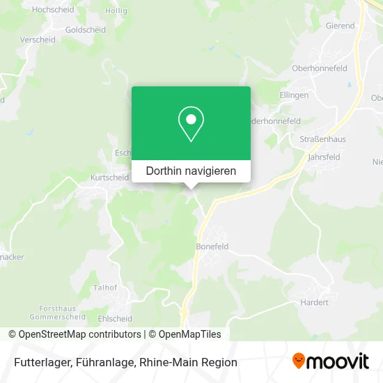 Futterlager, Führanlage Karte