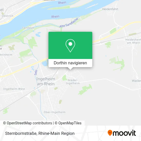 Sternbornstraße Karte