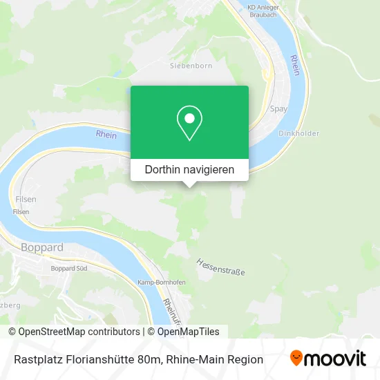 Rastplatz Florianshütte 80m Karte