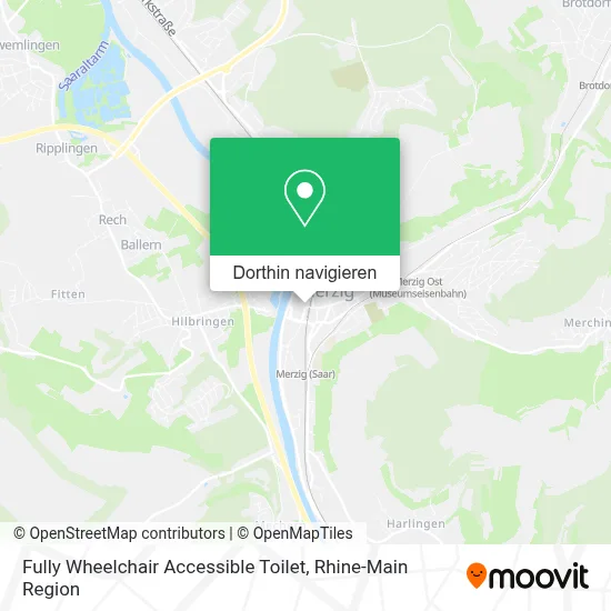 Fully Wheelchair Accessible Toilet Karte