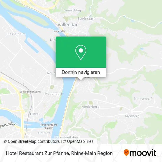 Hotel Restaurant Zur Pfanne Karte