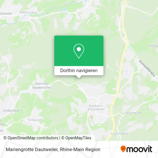 Mariengrotte Dautweiler Karte