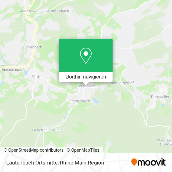Lautenbach Ortsmitte Karte