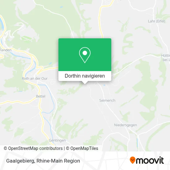 Gaalgebierg Karte