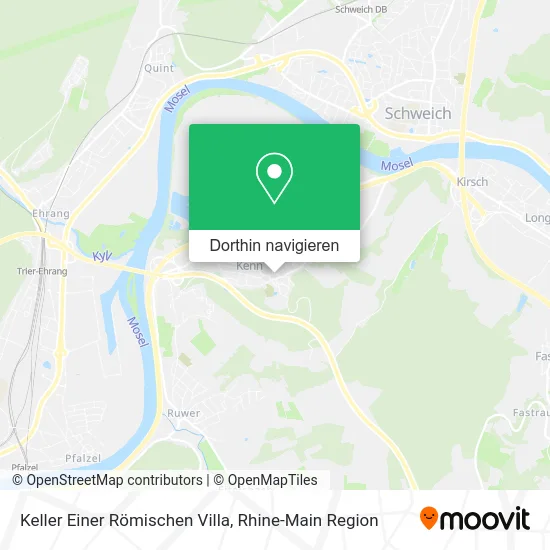 Keller Einer Römischen Villa Karte