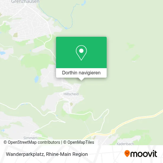 Wanderparkplatz Karte