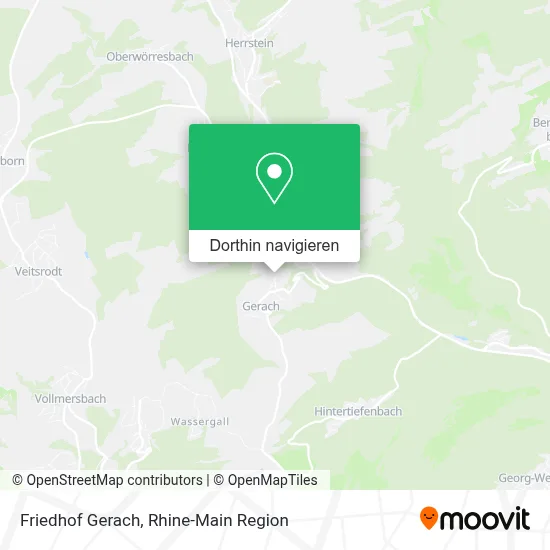 Friedhof Gerach Karte