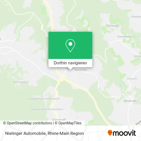 Nielinger Automobile Karte