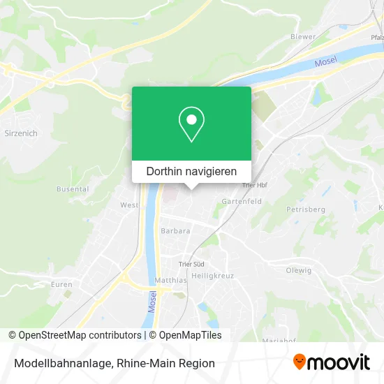 Modellbahnanlage Karte