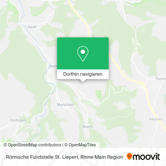 Römische Fundstelle St. Liepert Karte