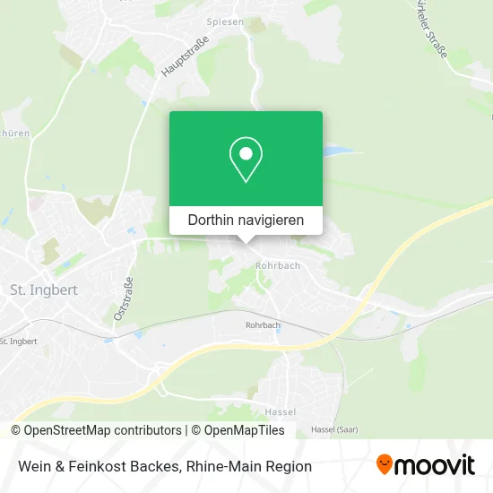 Wein & Feinkost Backes Karte