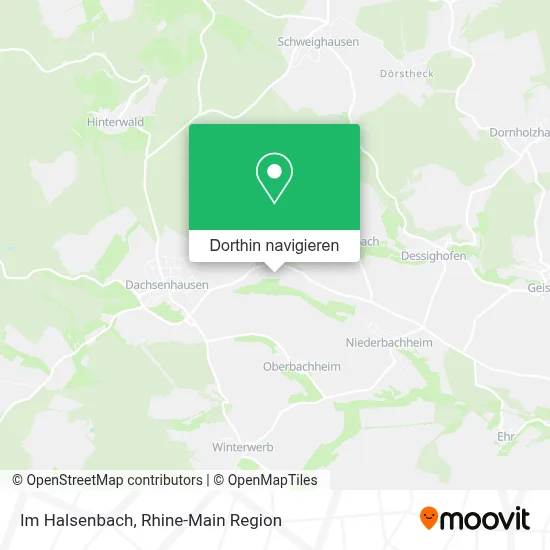 Im Halsenbach Karte