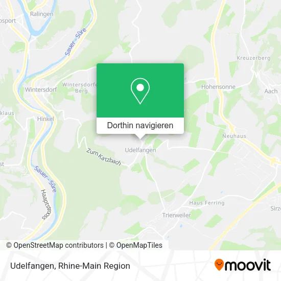 Udelfangen Karte