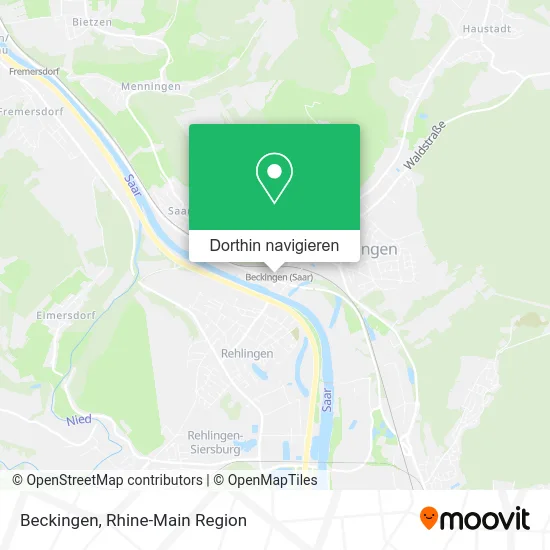Beckingen Karte
