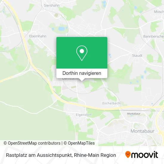 Rastplatz am Aussichtspunkt Karte