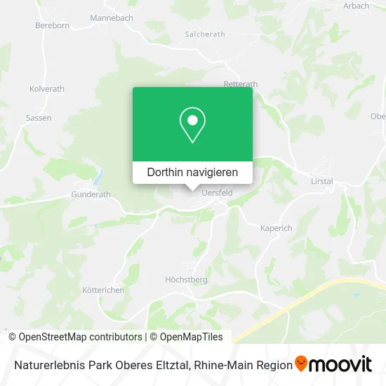Naturerlebnis Park Oberes Eltztal Karte