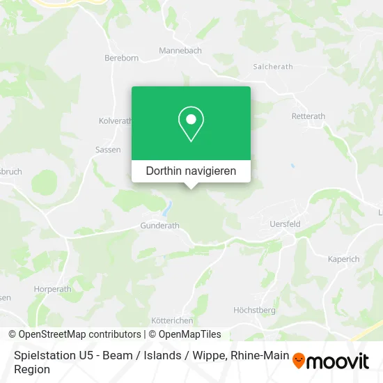 Spielstation U5 - Beam / Islands / Wippe Karte