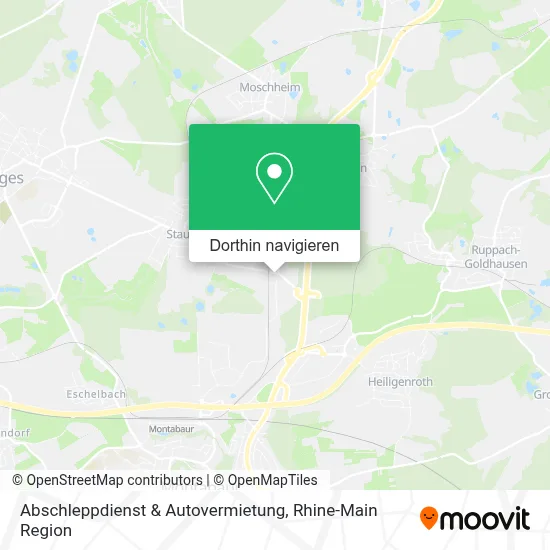 Abschleppdienst & Autovermietung Karte