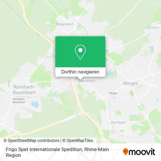 Frigo Spet Internationale Spedition Karte